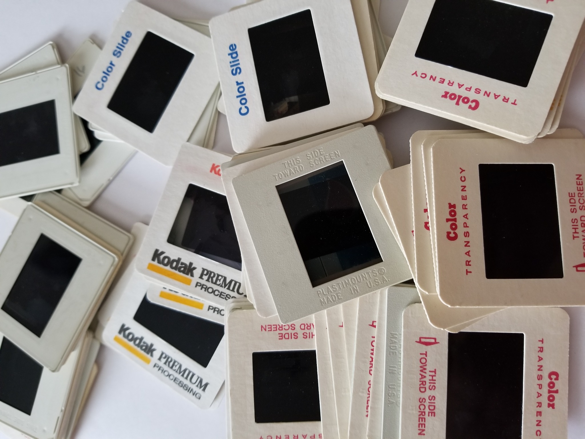 35mm slides and film negatives